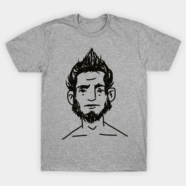 cute young man. sketch portrait T-Shirt by barbasantara